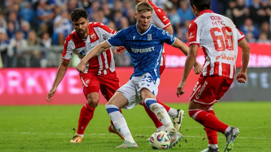 Lech Poznań – Crvena Zvezda – eliminacje Ligi Mistrzów (fot. PAP/Paweł Jaskółka)