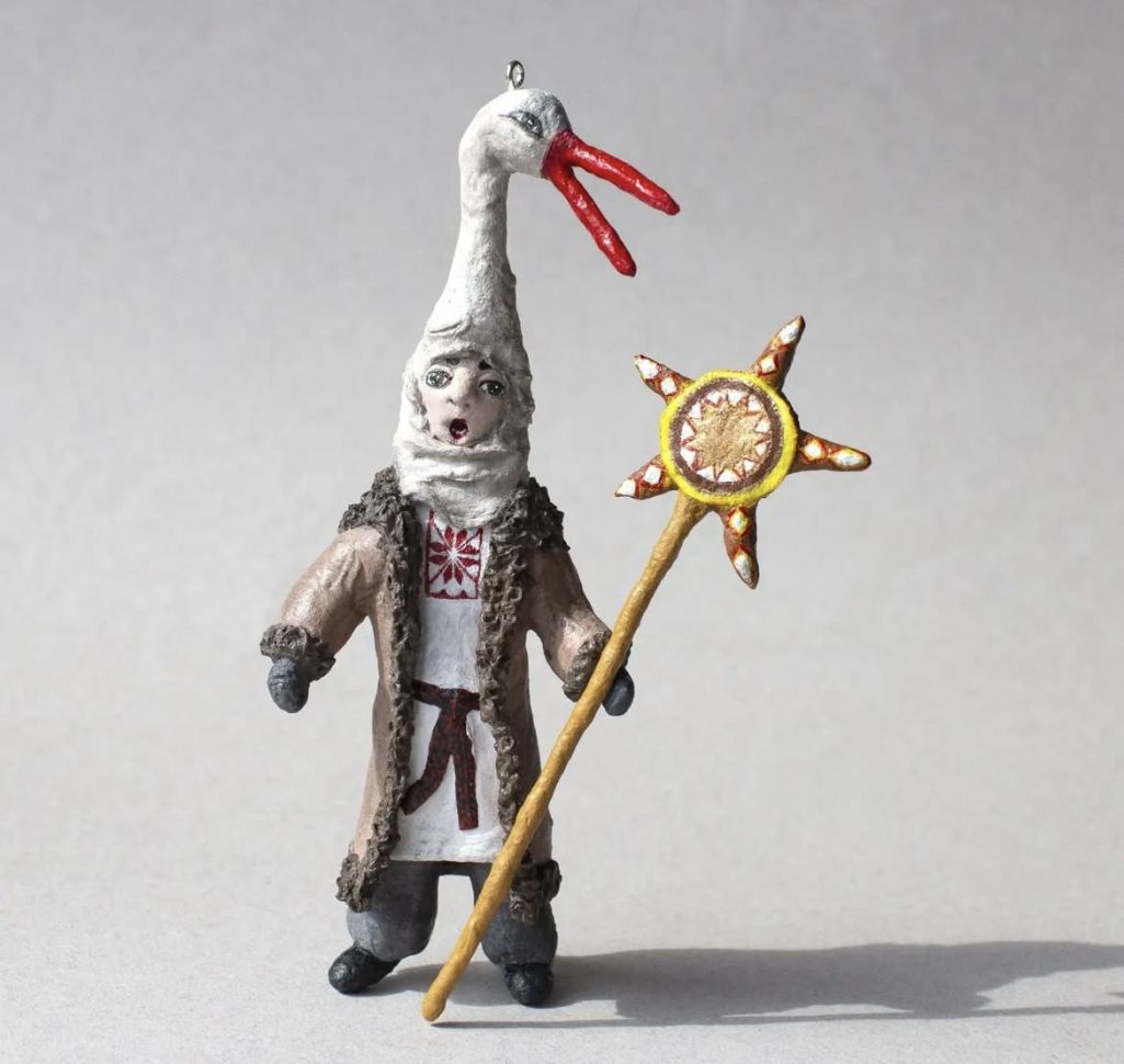 Елачная цацка з ваты. Фота: KARNEYENKA TOYS / Instagram