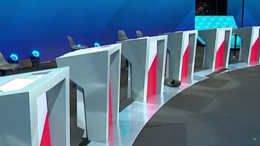 Puste studio, gdzie dojdzie do debaty. Fot.: TVP3 Warszawa