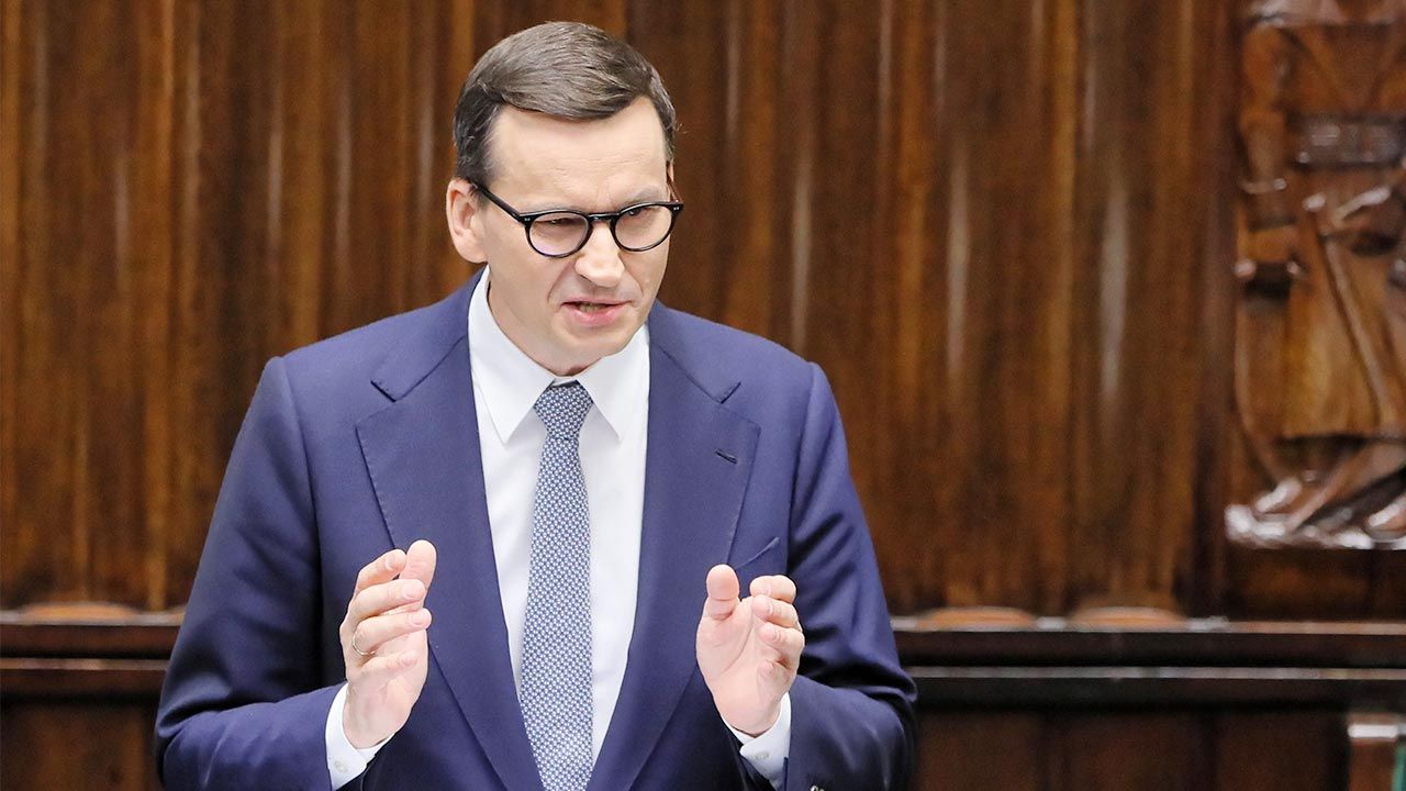 Premier Morawiecki o polexicie (fot. PAP/Paweł Supernak)