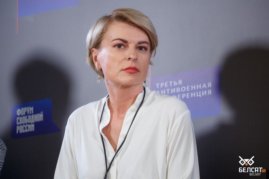 Наталля Радзіна. Вільня, Літва. 30 лістапада 2022 года. (Фота: Белсат)