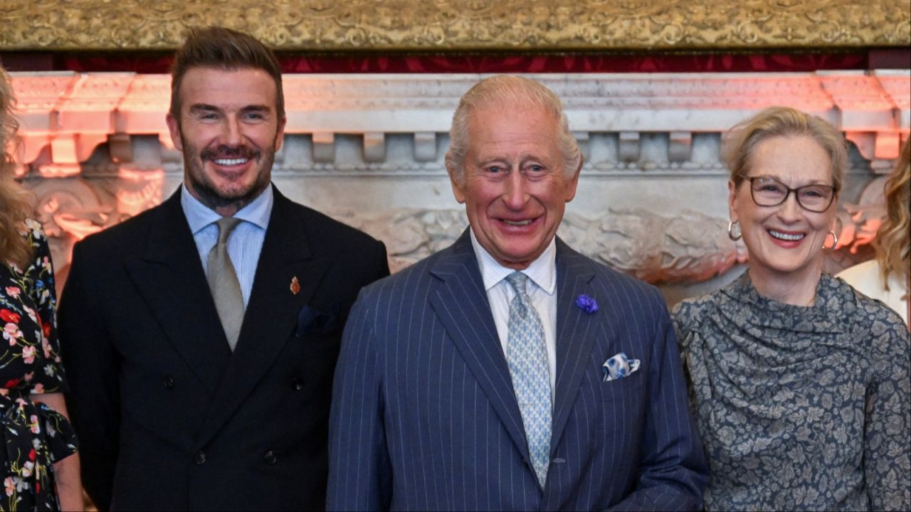 David Beckham, król Karol III i Meryl Streep (fot. Getty Images)