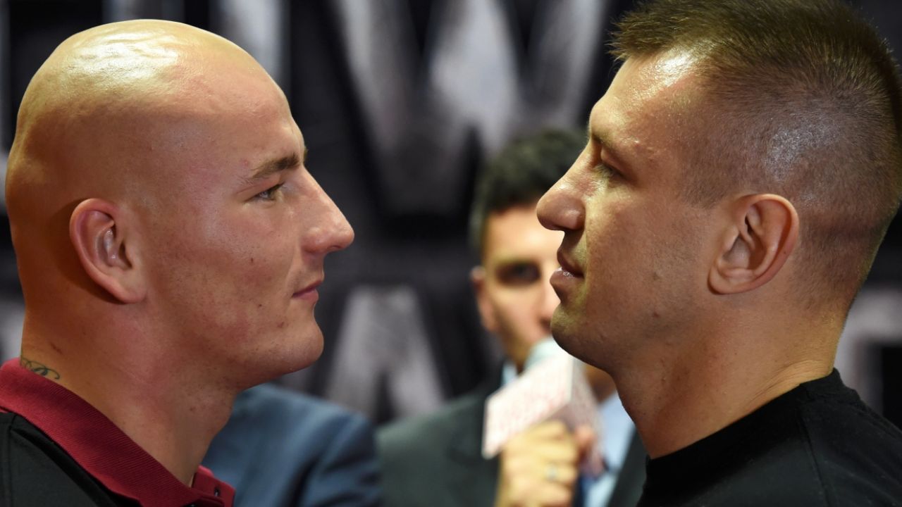 Artur Szpilka i Tomasz Adamek (fot. PAP/Jacek Bednarczyk)