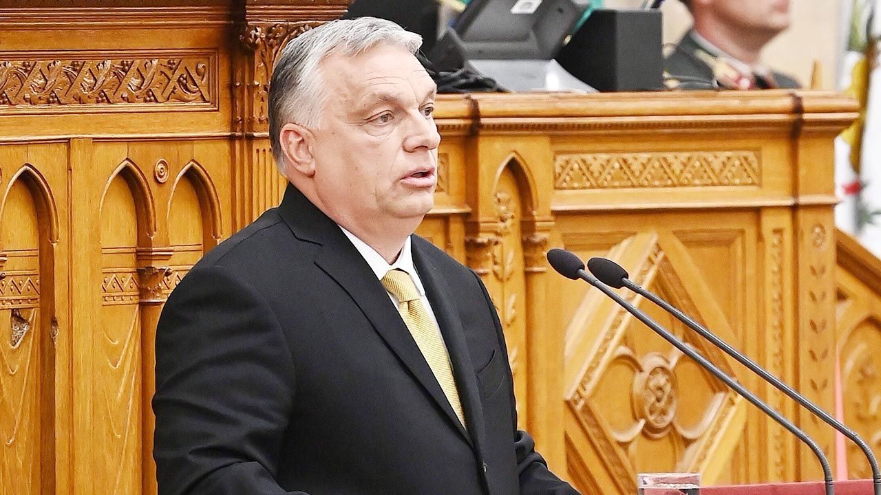 Premier Węgier nie wierzy w skuteczność unijnych sankcji wobec Rosji  (fot. PAP/EPA/Szilard Koszticsak)