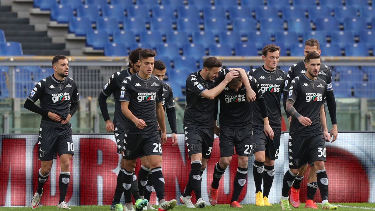 Szymon Żurkowski z kolejnym golem dla Empoli (fot. Getty)