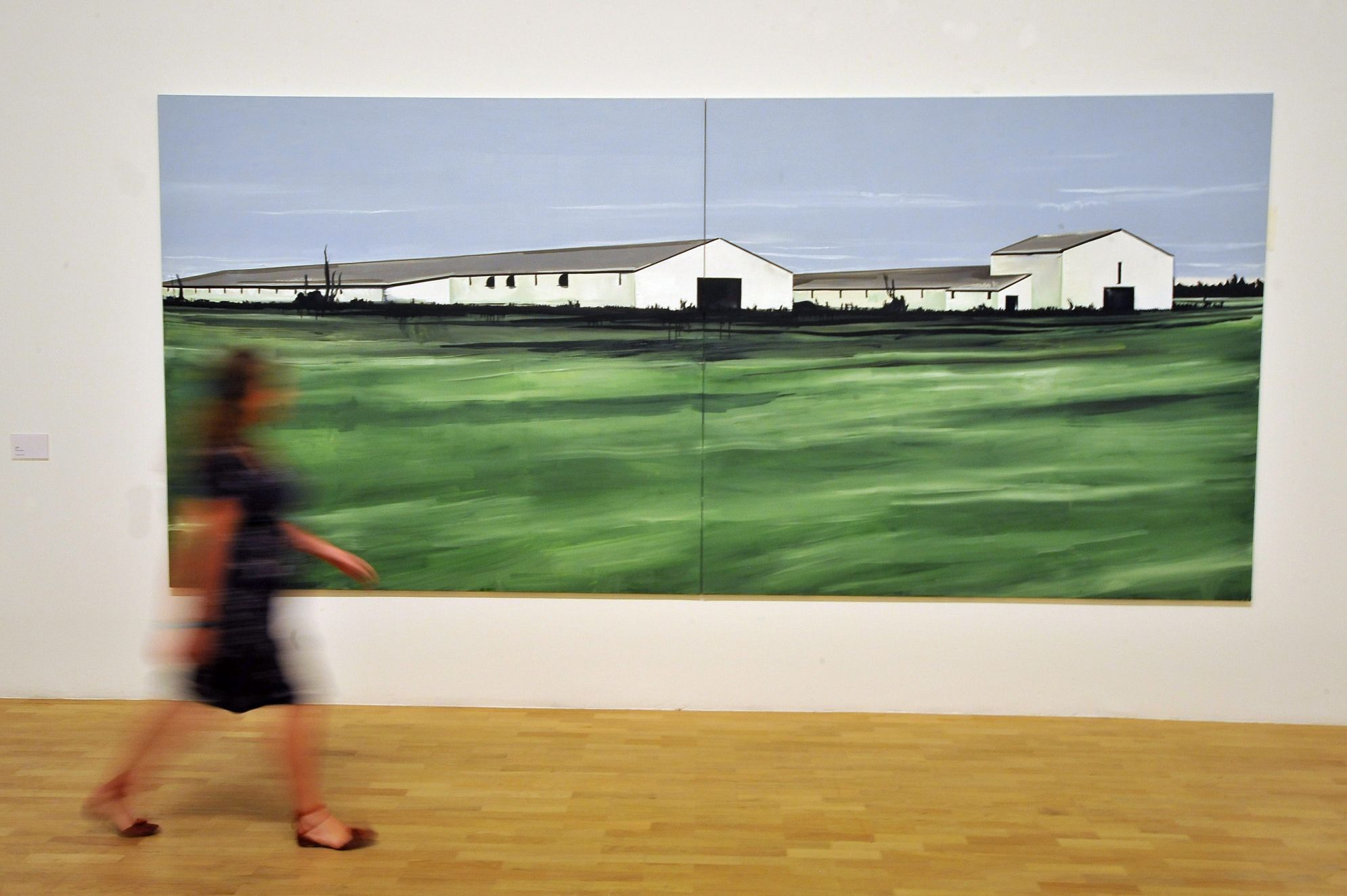  „Chlew” Wilhelma Sasnala na wystawie w Galerii Whitechapel, 2011. Fot. PAP