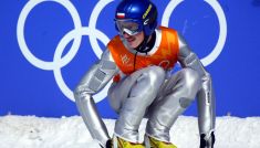 Adam Małysz podczas igrzysk w Salt Lake City 2002