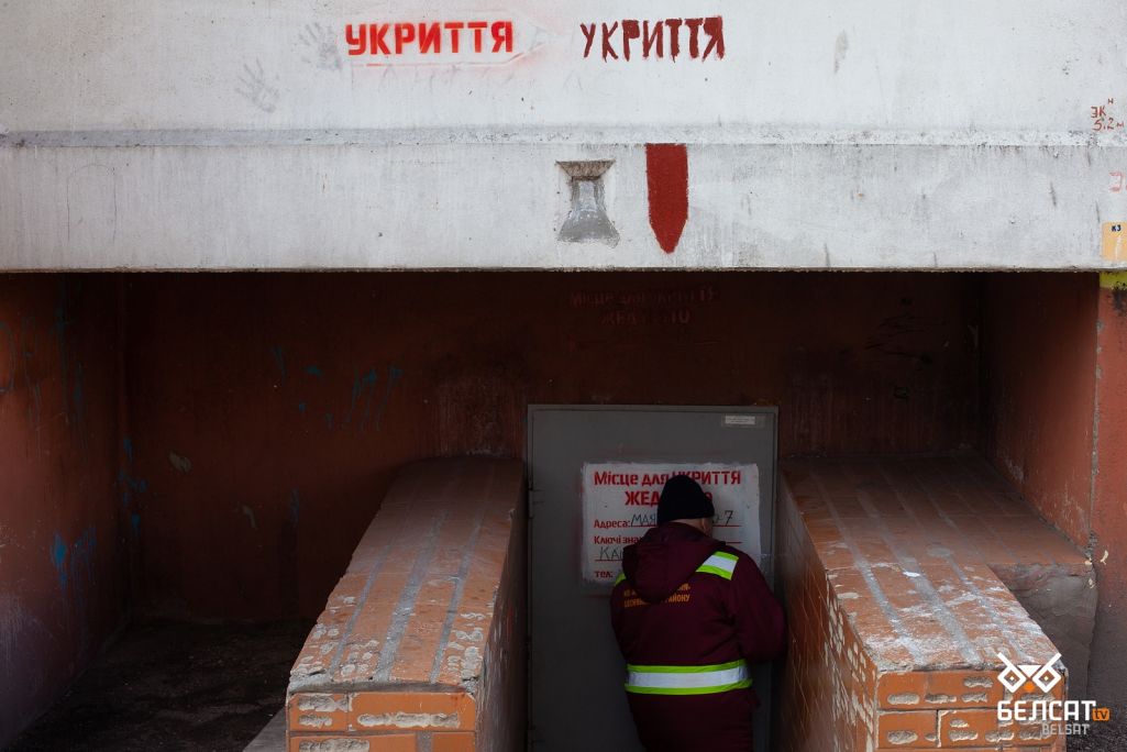 Укрыцце ў Кіеве, Украіна. 23 лютага 2022 года. (Фота: Белсат)