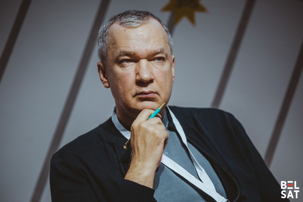 Кіраўнік НАУ Павел Латушка на антыканферэнцыі «Belarus ID Revival Days». Варшава, Польшча. 15 верасня 2024 года. Фота: Белсат