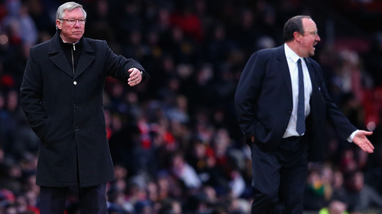 Alex Ferguson i Rafael Benitez (fot. Getty Images)
