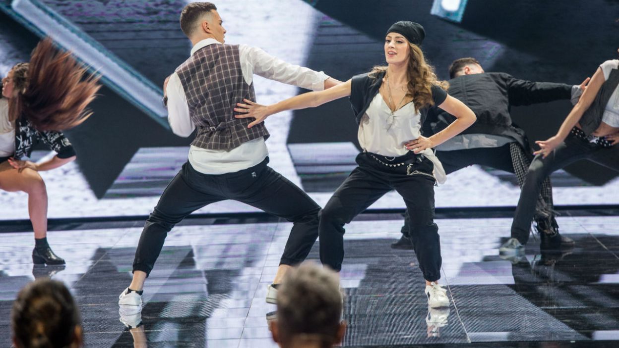 W drugiej choreografii Adam i Wiktoria tańczyli w rytm utworu Justina Timberlake'a (fot. TVP)