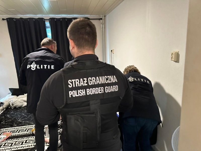 Затрыманне арганізатара нелегальнай міграцыі праз Беларусь. (Фота: strazgraniczna.pl)