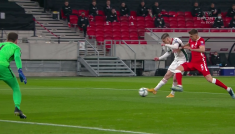 Rolland Sallai i gol na 1:0 (fot. TVP)
