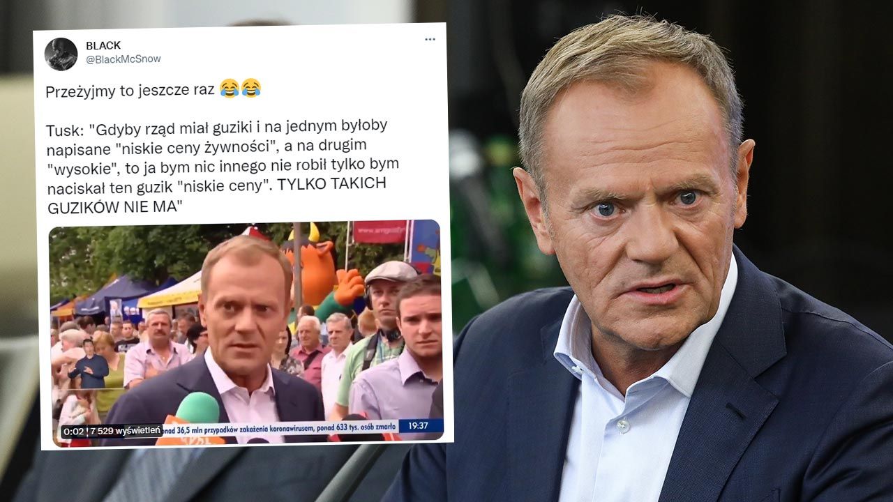 Donald Tusk zapomniał, że to jemu brakowało „guzika z napisem niskie ceny”? (fot. PAP/Tomasz Gzell) Donald Tusk zapomniał, że to jemu brakowało „guzika z napisem niskie ceny”? (fot. PAP/Tomasz Gzell)