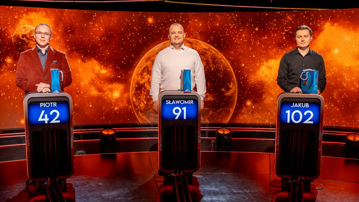 Finaliści 1. odcinka 148. edycji: Piotr Kaczorowski, Sławomir Więckowicz i Jakub Dominiak.