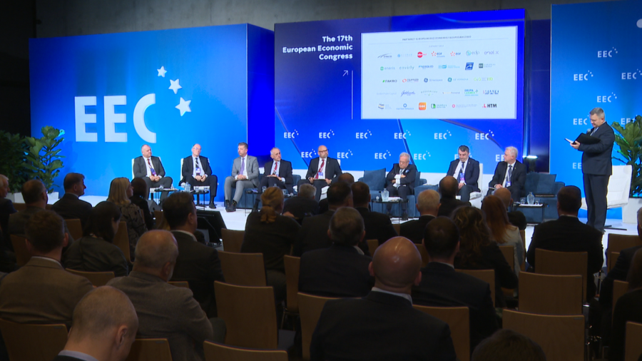 Na Europejskim Kongresie Gospodarczym w Katowicach rozmawiano o przyszłości śląskiego górnictwa. Fot. TVP3 Katowice