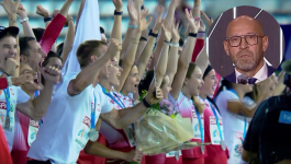 Jakub Rutnicki i polscy sportowcy (fot. TVP) Jakub Rutnicki i polscy sportowcy (fot. TVP)