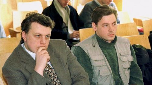 Журналісты Павел Шарамет і Зміцер Завадскі