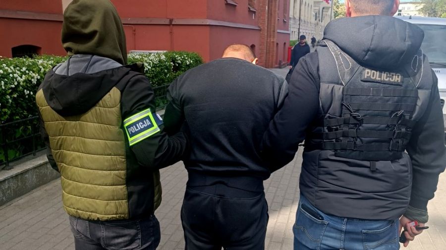 Decyzją sądu mężczyzna został tymczasowo aresztowany na 3 miesiące (Fot. KMP Bydgoszcz)