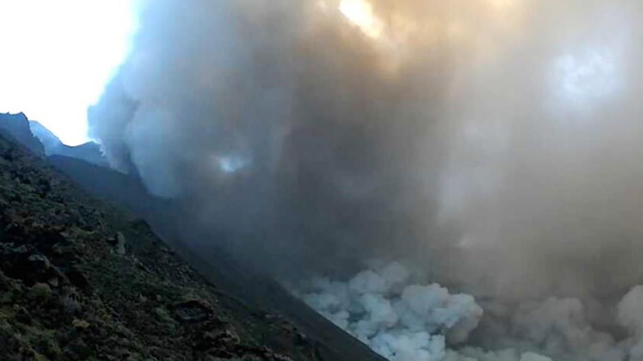 Wybuch wulkanu Stromboli (fot. IOS / Zuma Press / Forum)