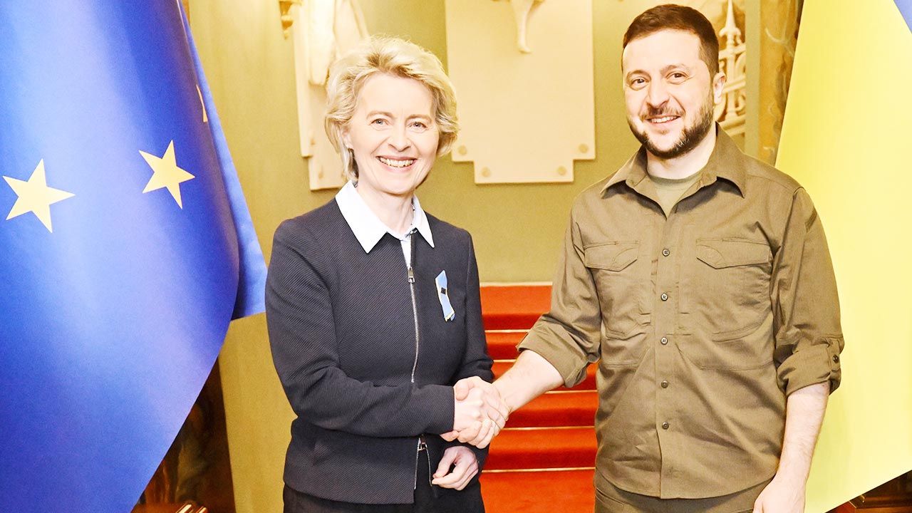 Ursula von der Leyen i Wołodymyr Zełenski (fot. EU Commission / Pool/Anadolu Agency via Getty Images) Ursula von der Leyen i Wołodymyr Zełenski (fot. EU Commission / Pool/Anadolu Agency via Getty Images)