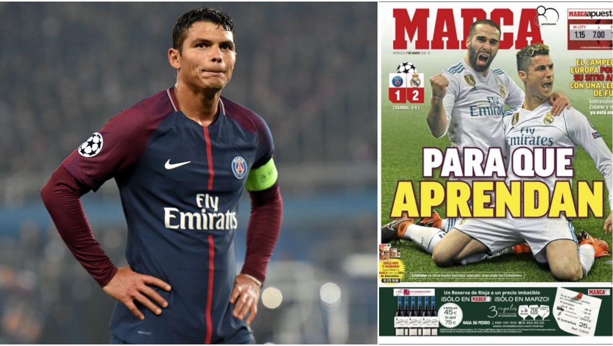 Thiago Silva i okładka "Marki" (fot. Getty Images/kiosko.net) Thiago Silva i okładka "Marki" (fot. Getty Images/kiosko.net)