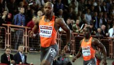 Asafa Powell podczas mityngu w Szczecinie (fot. PAP)