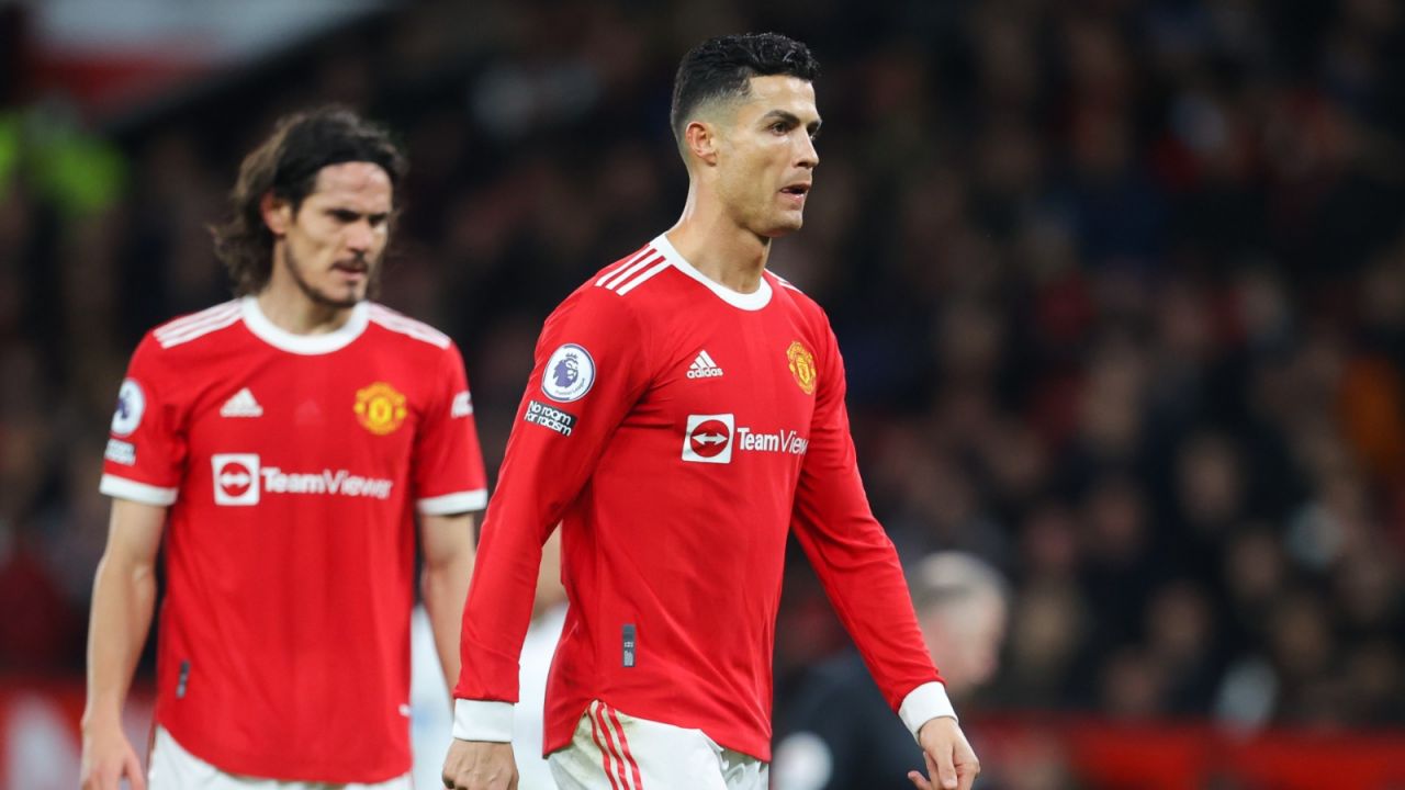 Edinson Cavani i Cristiano Ronaldo (fot. GettyImages)