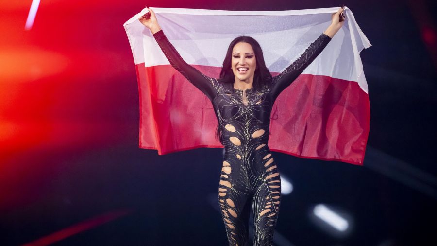 Pop queen Justyna Steczkowska finished in 14th place in Saturday’s final. (PAP/EPA)
