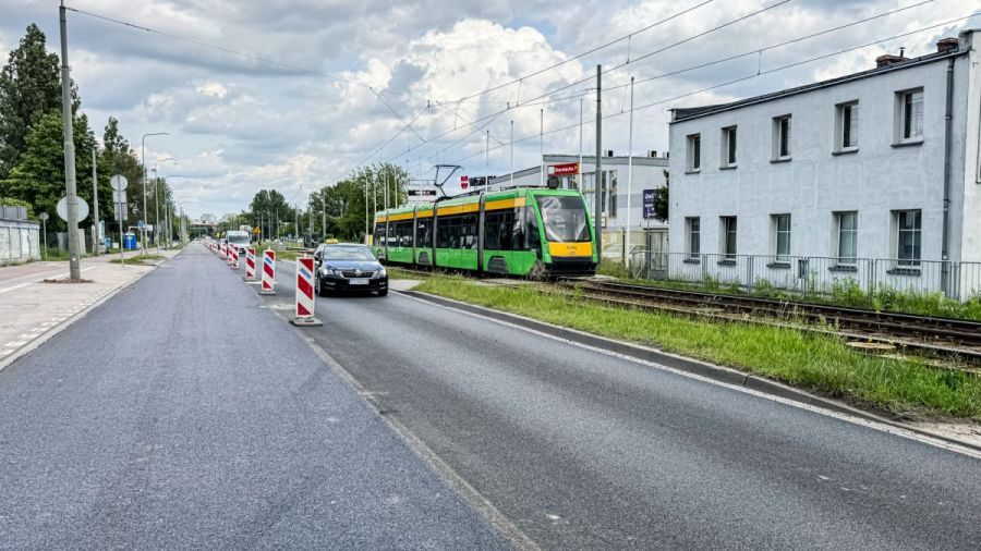 Koniec remontu na ul. Starołęckiej w Poznaniu (fot. ZDM Poznań)