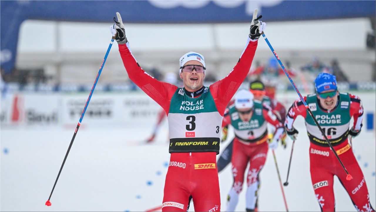 Norwegowie zajęli całe podium w Ruce (fot. PAP)