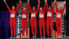 Iga Baumgart-Witan, Justyna Święty-Ersetic, Natalia Kaczmarek, Kinga Gacka, Anna Kiełbasińska, Małgorzata Hołub-Kowali (fot. Getty)
