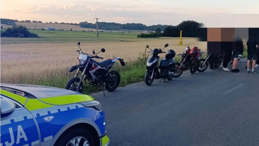 Gostyń. Policyjny pogrom. Nie wrócili tym, czym wyjechali (fot. KPP Gostyń)