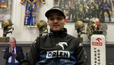 Żużel. Bartosz Zmarzlik po triumfie w GP Polski (fot. TVP)
