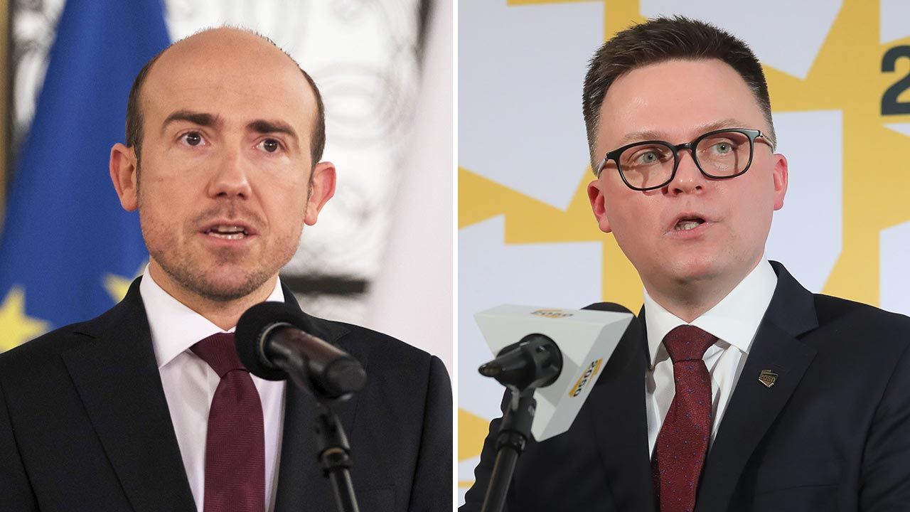 Lider PO Borys Budka (L) może spoglądać z niepokojem na ugrupowanie Szymona Hołowni (P) (fot. PAP/Mateusz Marek, Paweł Supernak) Lider PO Borys Budka (L) może spoglądać z niepokojem na ugrupowanie Szymona Hołowni (P) (fot. PAP/Mateusz Marek, Paweł Supernak)