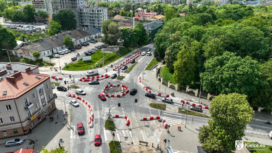 Zmieni się organizacja ruchu na skrzyżowaniu ul. Seminaryjskiej, Jana Pawła II i Ogrodowej - fot. Kielce.eu