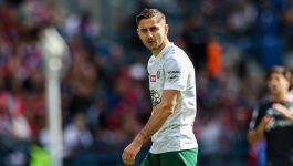 Damian Warchoł (fot. Getty) Zawodnik Śląska Wrocław podczas meczu z ŁKS-em Łódź w Ekstraklasie. Chwilę wcześniej Fabian Piasecki zdobył bramkę wyrównującą na 1:1 po podaniu w polu karnym i precyzyjnym strzale obok bramkarza