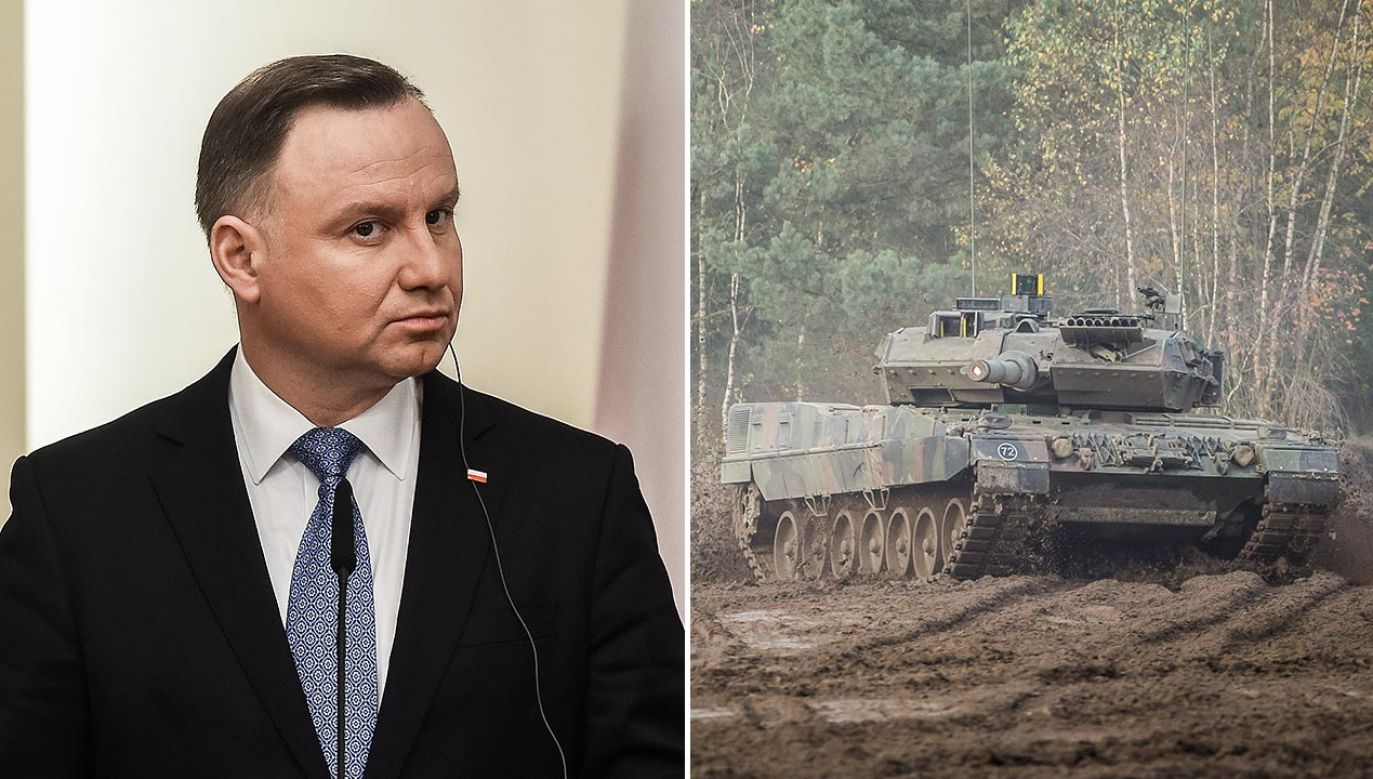 Prezydent: postawa Niemiec ws. przekazania nam czołgów to duży zawód (fot. Borislav Troshev/Anadolu Agency via Getty Images; Florian Gaertner/Photothek via Getty Images)