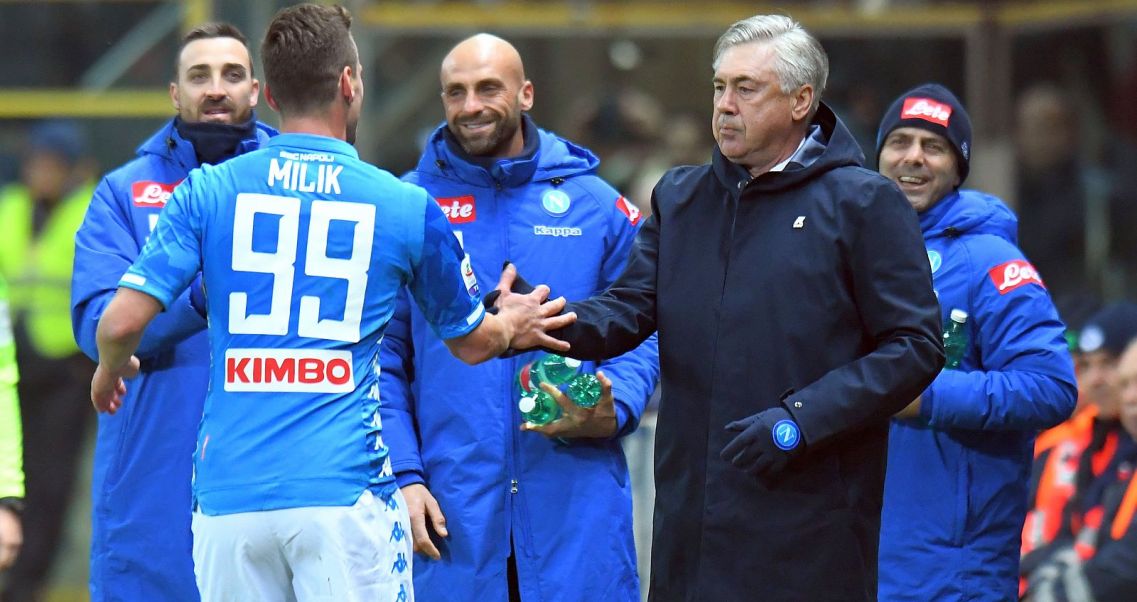 Znalezione obrazy dla zapytania carlo ancelotti napoli