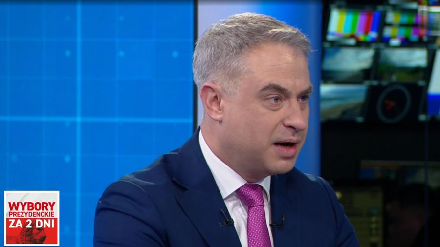 Krzysztof Gawkowski w TVP Info (fot. TVP)