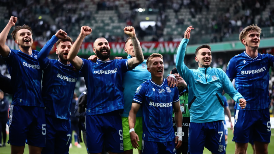 Lech Poznań – Piast Gliwice, mistrzowska feta Lecha (fot. archiwum, PAP/Leszek Szymański)