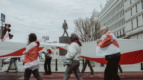 Святкаванне Дня Волі ў Варшаве, Польшча.