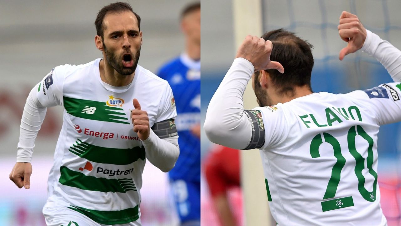 PKO Ekstraklasa. Lechia Gdańsk - Cracovia 1:1. Flavio ...