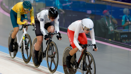 Daria Pikulik podczas zmagań w Paryżu (pierwsza z prawej, fot. PAP)