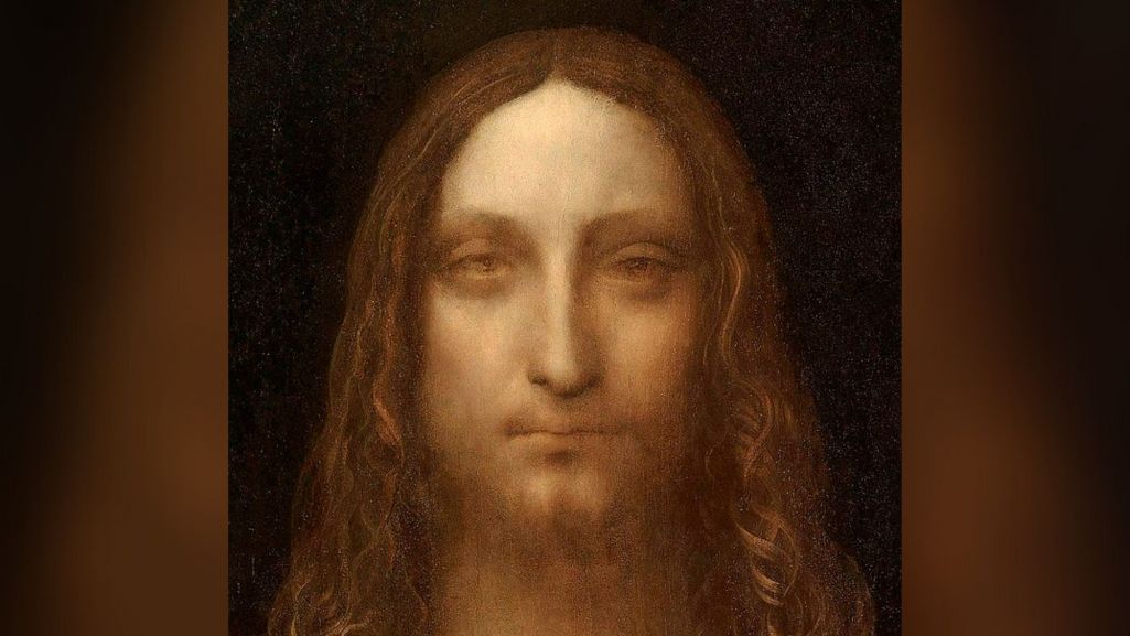 Twarz Jezusa z obrazu Leonarda została naruszona przez czas i nieudane renowacje, ale mimo to nadal widać na niej geniusz Leonarda (fot. Wikimedia/ domena publiczna)