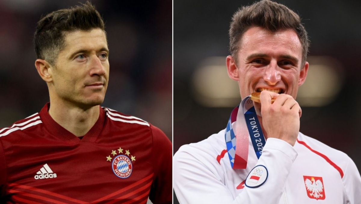 Robert Lewandowski oddał medal właścicielowi, Dawidowi Tomali (fot. Getty)
