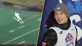 Kacper Tomasiak wygrał Puchar Kontynentalny w Hinterzarten z rekordem skoczni (fot. FIS, PAP) Kacper Tomasiak wygrał Puchar Kontynentalny w Hinterzarten z rekordem skoczni (fot. FIS, PAP)