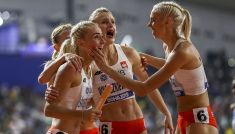 Justyna Święty-Ersetic, Małgorzata Hołub-Kowalik, Iga Baumgart-Witan i Patrycja Wyciszkiewicz (fot. Getty)