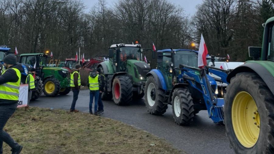 Wielkopolska, protesty rolników, Mercosur, 30 listopada (fot. Natalia Paluszkiewicz/archiwum)