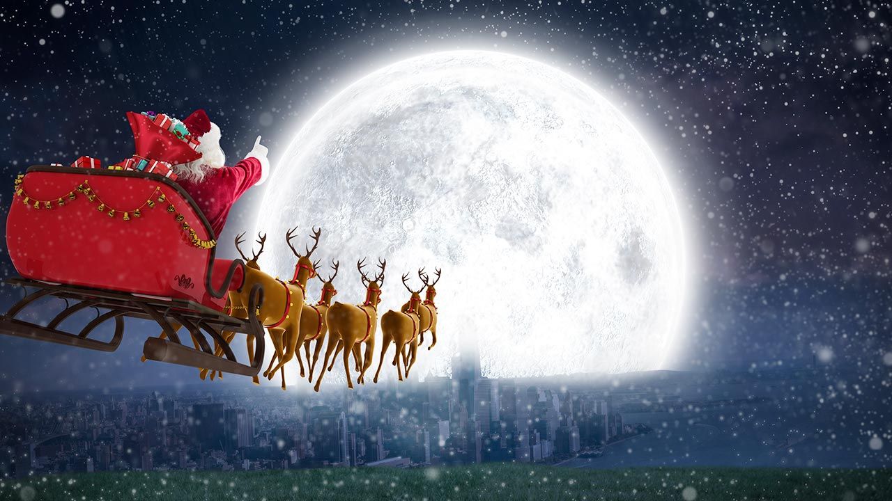 Christmas, Christmas Eve, Christmas.  Physicists have calculated what prompted St.  Santa to fly